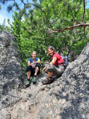 Ingrid und Andrea beim Wandern