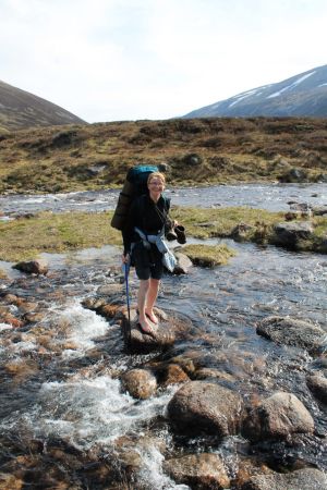 Schottland - Wandern Bachqueerung