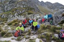 Frauen Pause in den Bergen